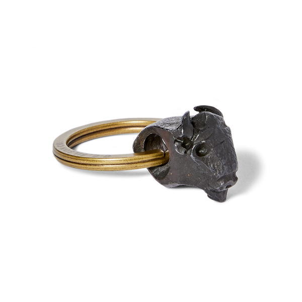 filson Bison Keychain Steel