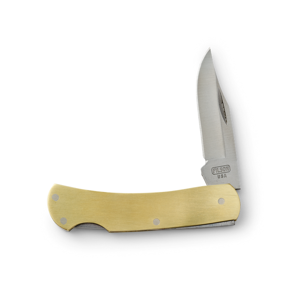 filson Brass Lockback Pocket Knife Brass