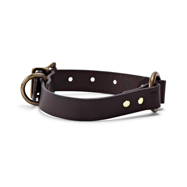 filson Bridle Leather Dog Collar Brown