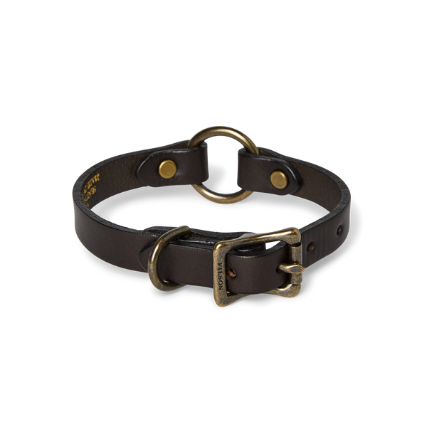 filson Bridle Leather Puppy Collar Brown