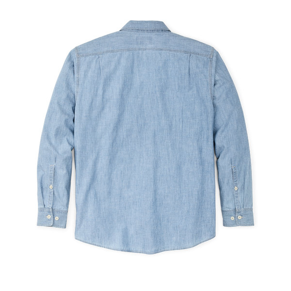 Filson Chambray Cpo Shirt Light Indigo Chambray