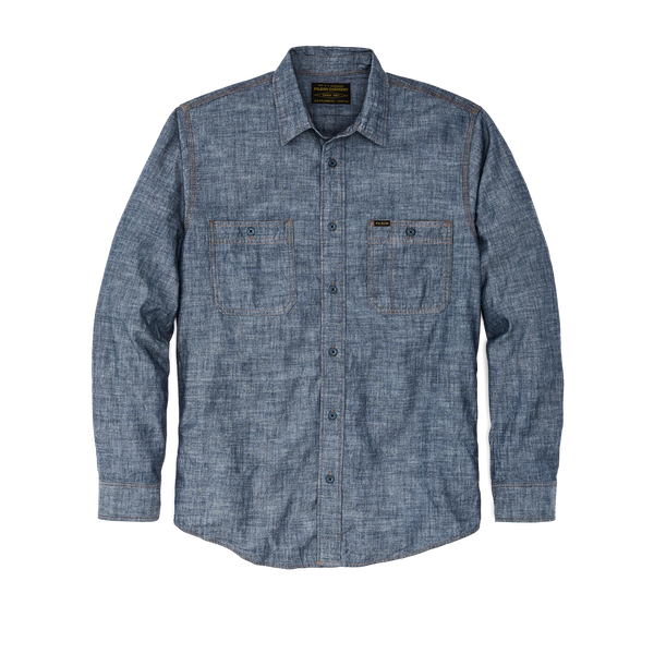 Filson Chambray Cpo Shirt Rinsed Indigo Chambray