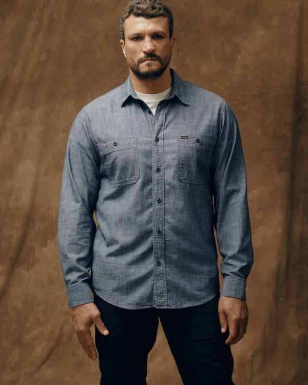 filson Chambray Cpo Shirt Rinsed Indigo Chambray