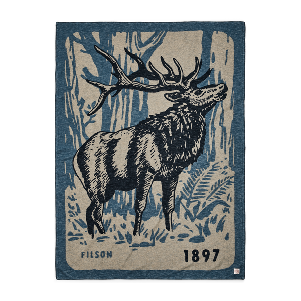 filson Cotton Blanket Blue / Elk Woods