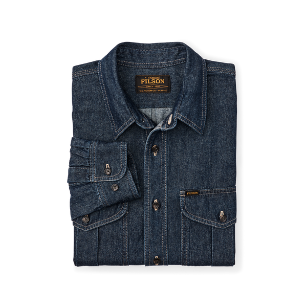 Filson Denim Guide Shirt Rinse Indigo