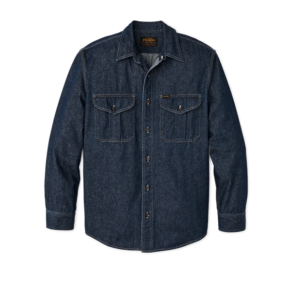 filson Denim Guide Shirt Rinse Indigo