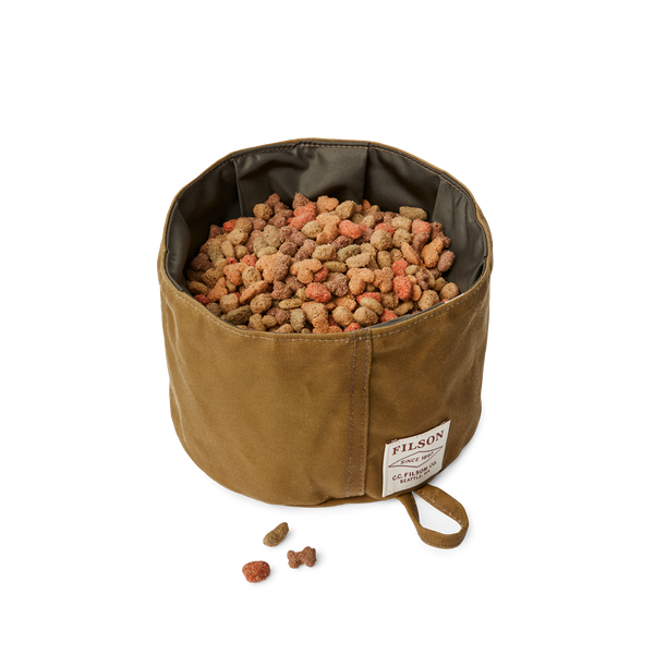 filson Dog Bowl Dark Tan