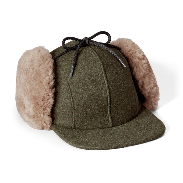 filson Double Mackinaw Wool Cap Forest Green/acorn