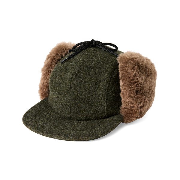 filson Double Mackinaw Wool Cap Forest Green / Acorn