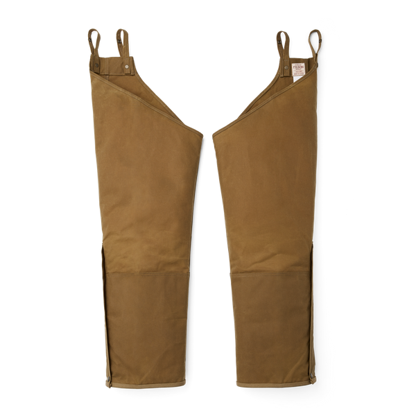 Filson Double Tin Cloth Chaps With Zipper Dark Tan