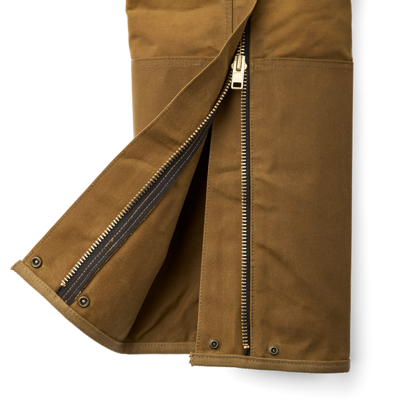 Filson Double Tin Cloth Chaps With Zipper Dark Tan