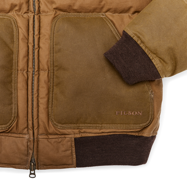 Filson Down Bomber Jacket Dark Tan