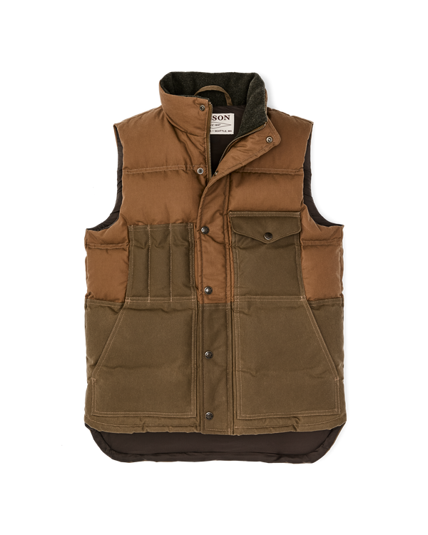 Filson Down Cruiser Vest Dark Tan
