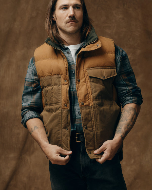 filson Down Cruiser Vest Dark Tan