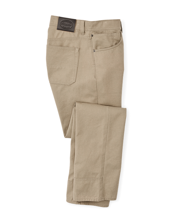 Filson Dry Tin Cloth 5-pocket Pants Gray Khaki