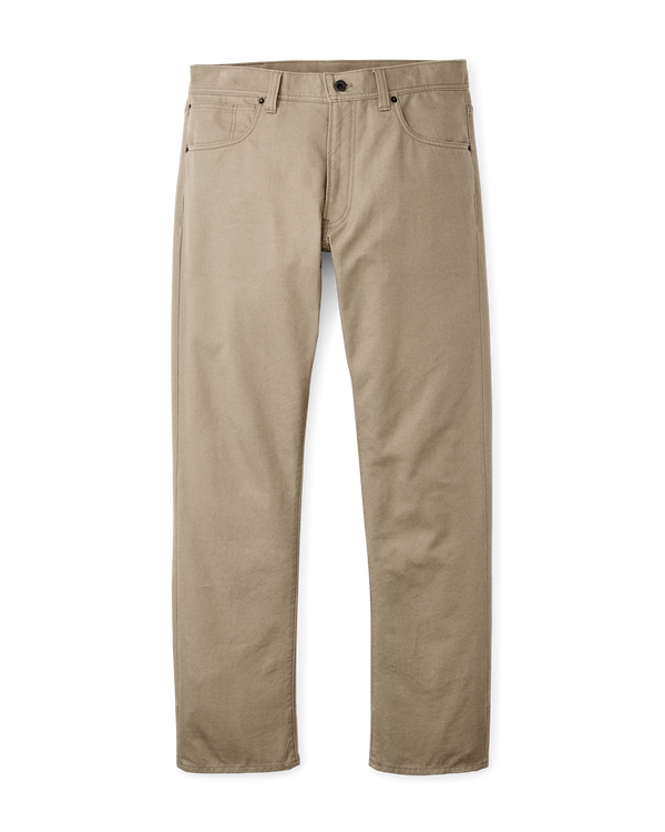 filson Dry Tin Cloth 5-pocket Pants Gray Khaki