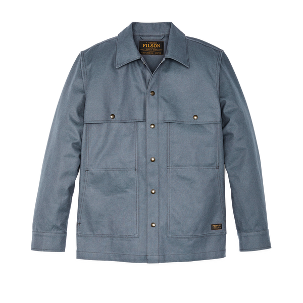 filson Dry Tin Cloth Forester Jac-shirt Storm Blue