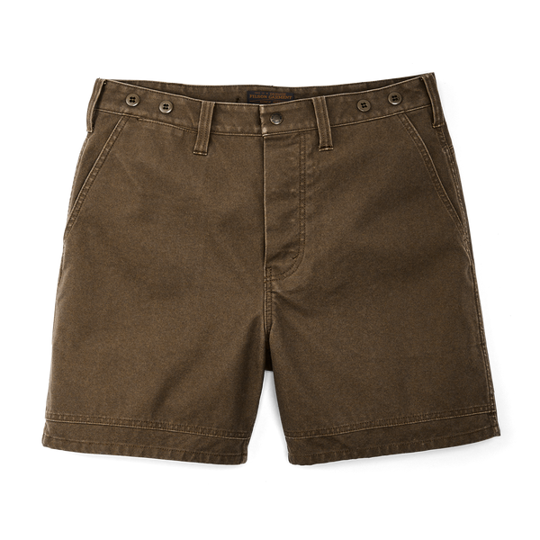 filson Dry Tin Cloth Shorts Marsh Olive