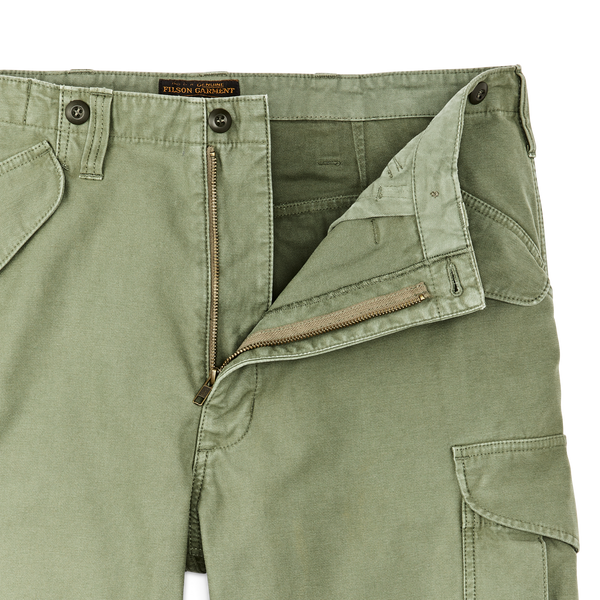 Filson Field Cargo Shorts Washed Fatigue Green