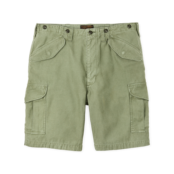 filson Field Cargo Shorts Washed Fatigue Green