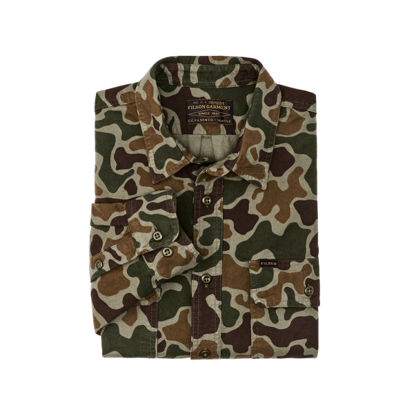 Filson Field Flannel Shirt Frog Camo