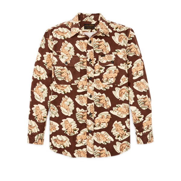 filson Field Flannel Shirt Sorrel Horse / Wildlife