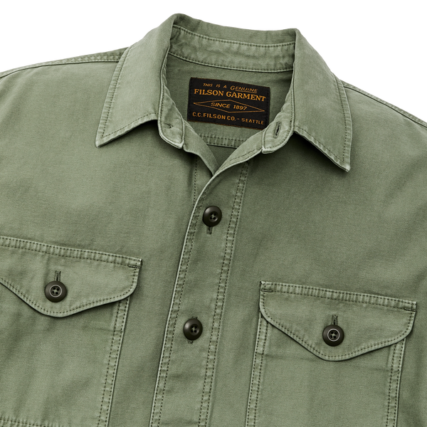 Filson Field Jac-shirt Washed Fatigue Green