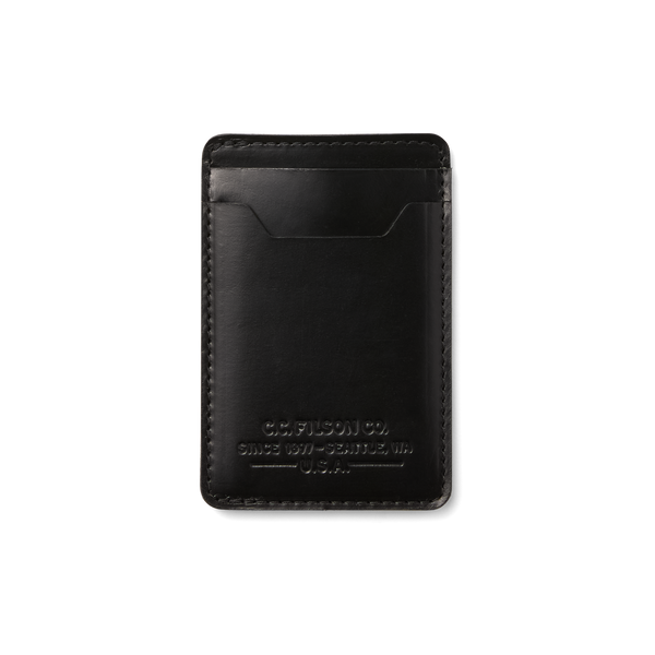 Filson Filson Leather Card Case Black