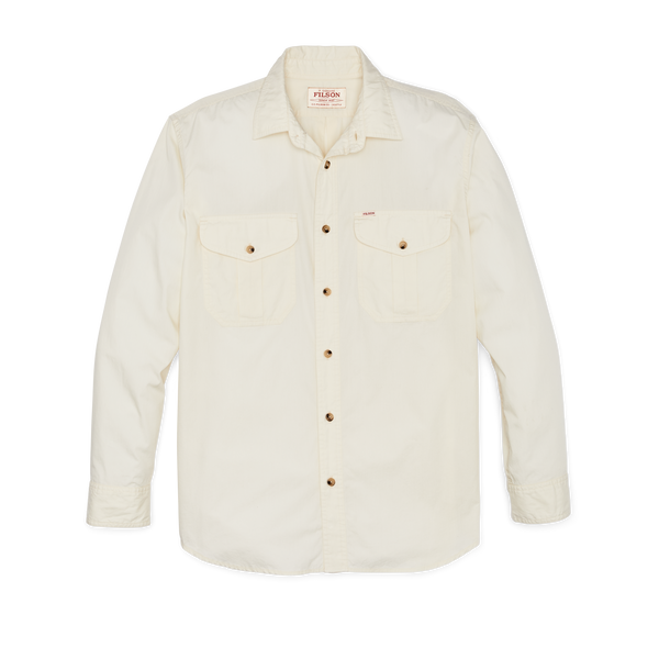 filson Filson's Washed Feather Cloth Shirt Ivory