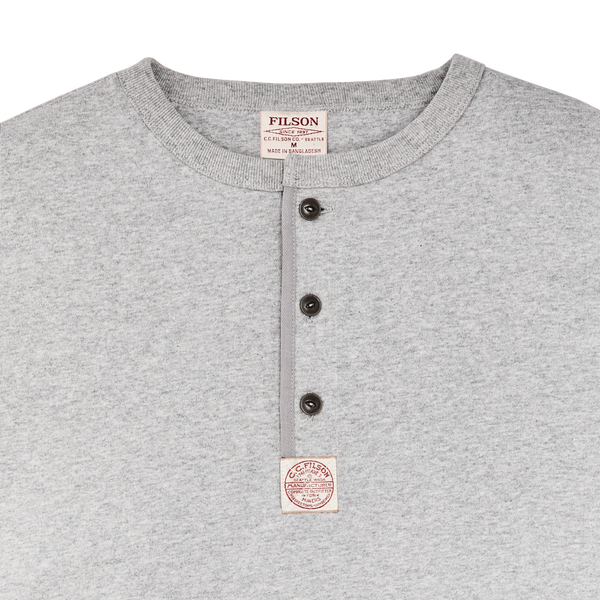 Filson Frontier Henley T-shirt Heather Gray