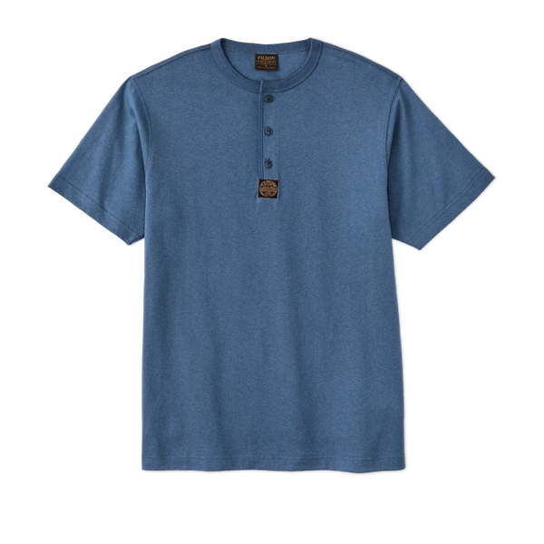 filson Frontier Henley T-shirt Light Blue