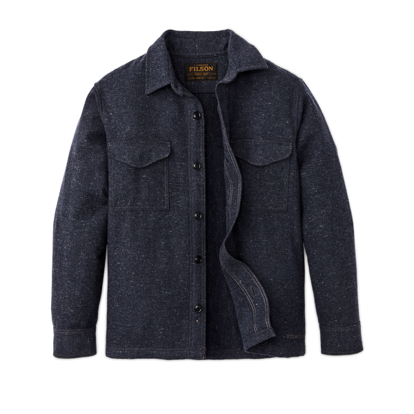 Filson Heathered Wool Jac-shirt Blue Heather