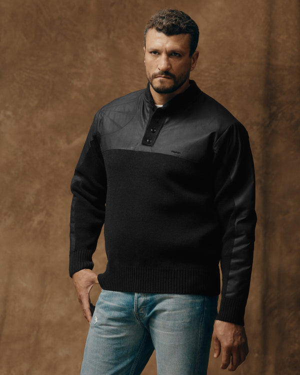 filson Henley Guide Sweater Black