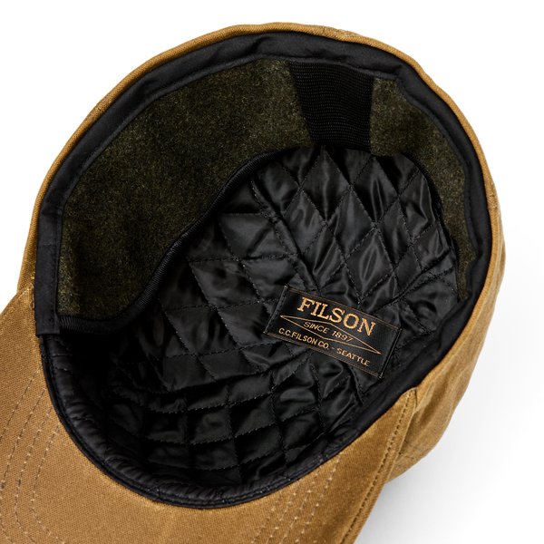 Filson Insulated Tin Cloth Cap Dark Tan