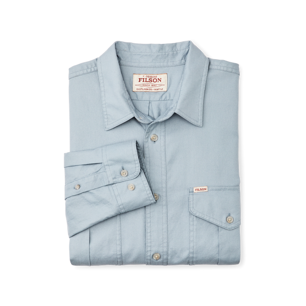 Filson Lightweight Alaskan Guide Shirt Dust Blue
