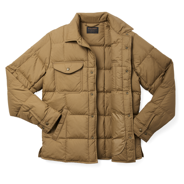 Filson Lightweight Down Jac-shirt Dark Tan