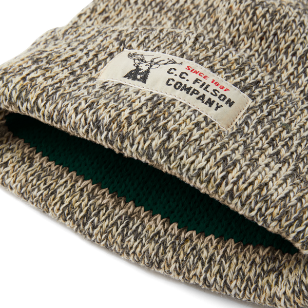 Filson Lined Ragg Wool Beanie Charcoal Heather
