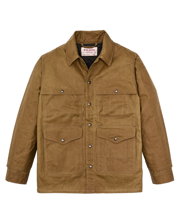 Filson Lined Tin Cloth Cruiser Jacket Dark Tan