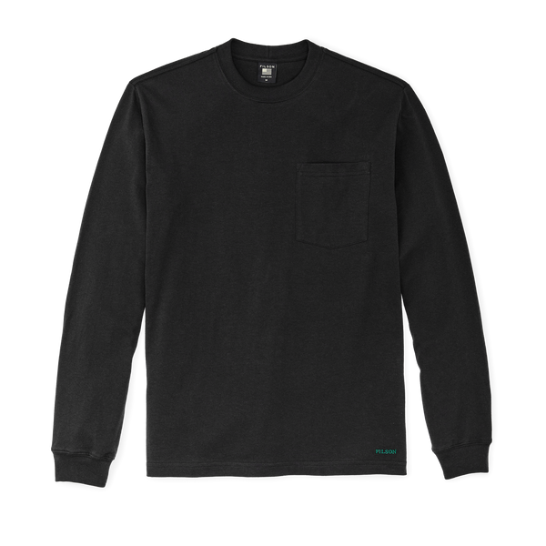 filson Long Sleeve Pioneer Pocket T-shirt Black