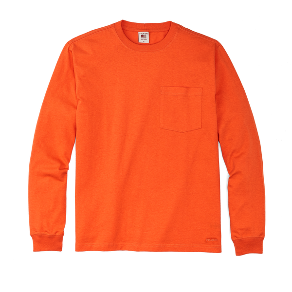 filson Long Sleeve Pioneer Pocket T-shirt Flame