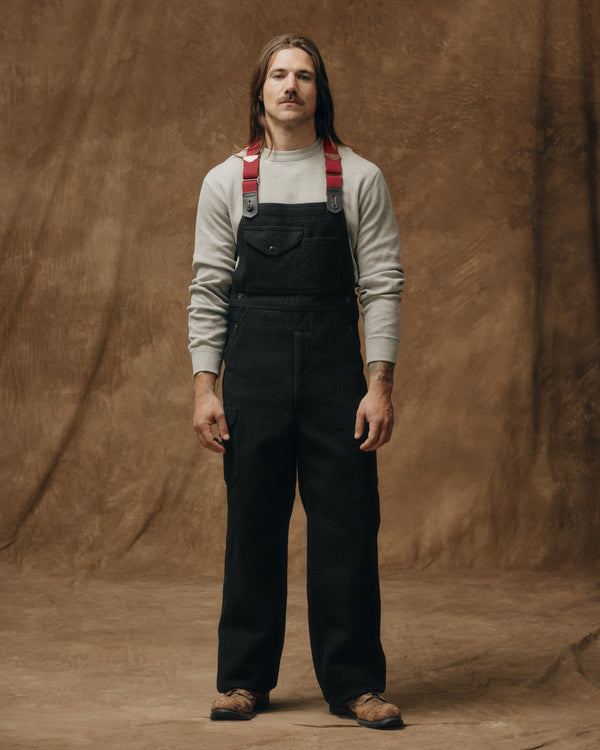 filson Mackinaw Wool Bibs Charcoal