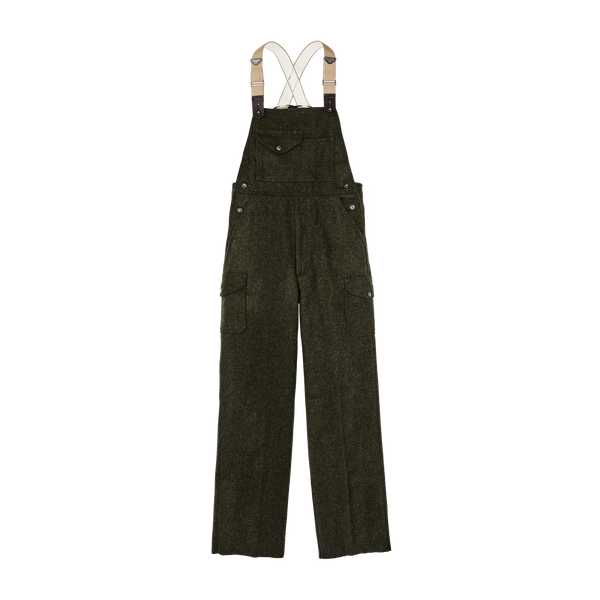 Filson Mackinaw Wool Bibs Forest Green
