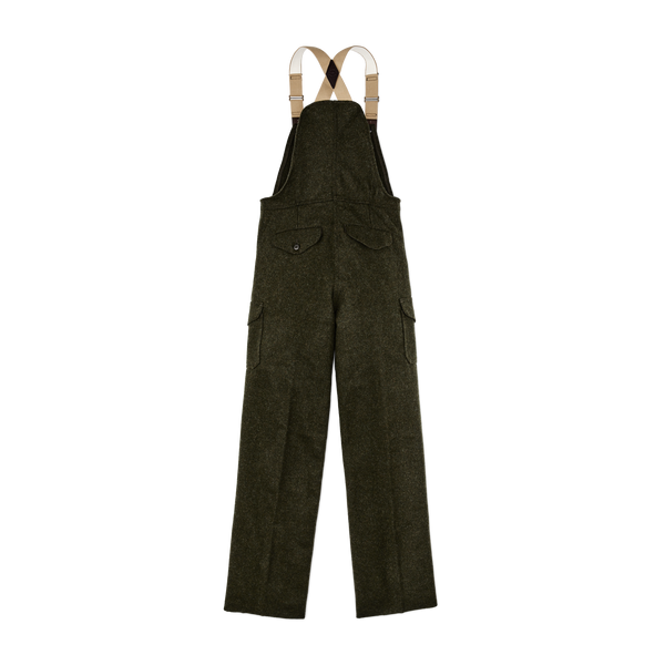 Filson Mackinaw Wool Bibs Forest Green