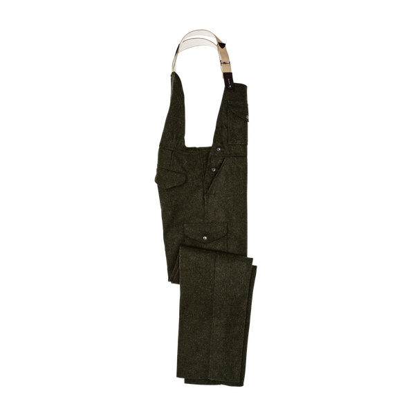 Filson Mackinaw Wool Bibs Forest Green