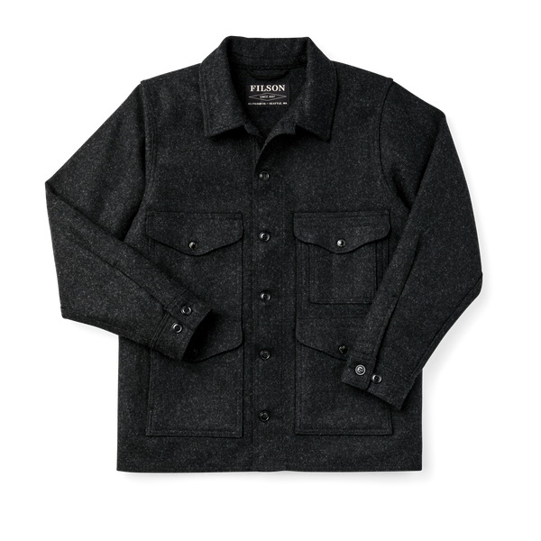Filson Mackinaw Wool Cruiser Jacket Charcoal