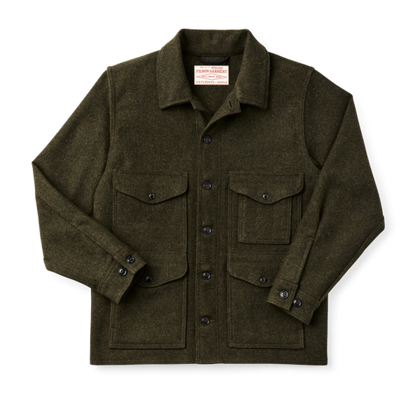 Filson Mackinaw Wool Cruiser Jacket Forest Green