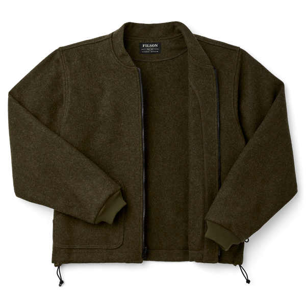 Filson Mackinaw Wool Jacket Liner Forest Green