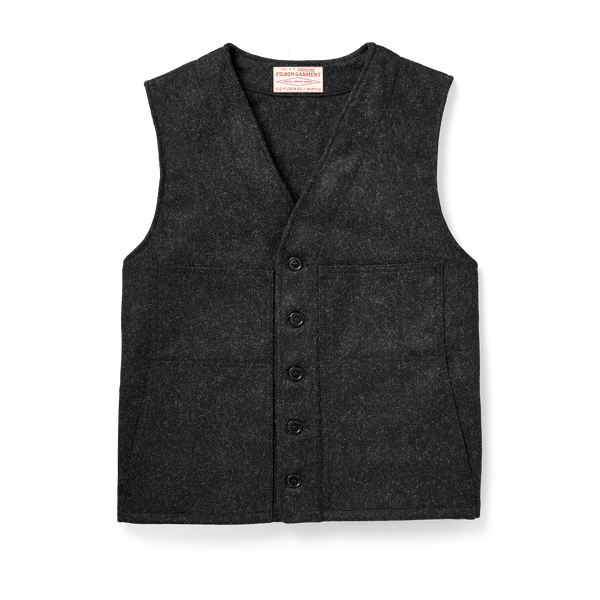 filson Mackinaw Wool Vest Charcoal