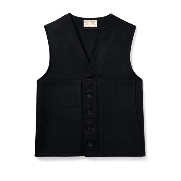 Filson Mackinaw Wool Vest Dark Navy