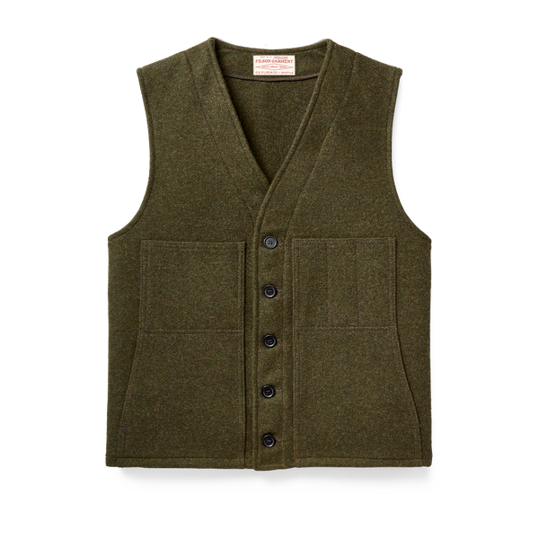 Filson Mackinaw Wool Vest Forest Green